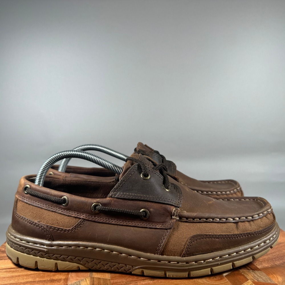 Sperry Top-Sider Mens Billfish 3-Eye Boat Shoes Brown Leather STS16687 Size 9.5M